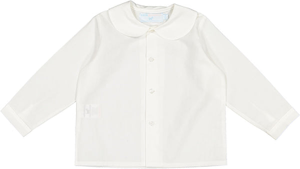 Baby Boy Shirt White - Born Childrens Boutique