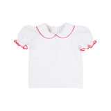 Maude's Peter Pan Collar Shirt (Short Sleeve Woven) - Born Childrens Boutique