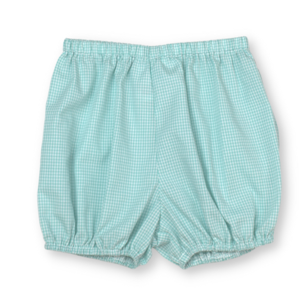 Pre-Order Munro Bloomer - Mint Mini Gingham - Born Childrens Boutique