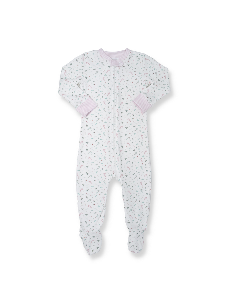 Pre-Order Once Upon A Time Onesie - Holly/Candy Cane - Born Childrens Boutique