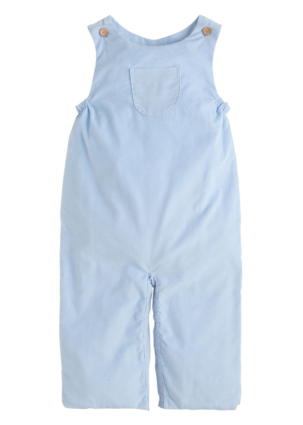Little English Campbell Overall - Lt. Blue Corduroy - Born Childrens Boutique