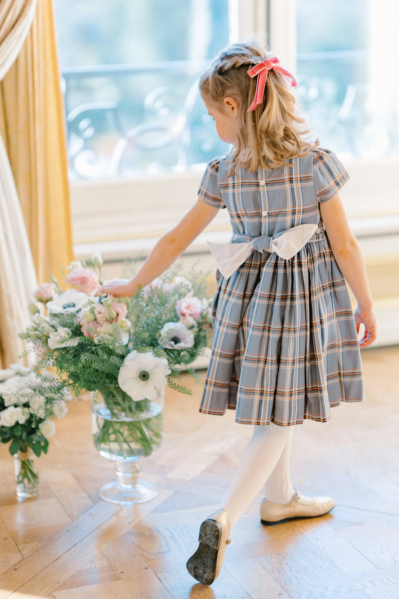 Philippa Blue Dress - Born Childrens Boutique
