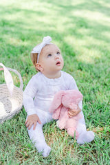 Parker Zipper Pajama Bunny Tails Pink - Born Childrens Boutique