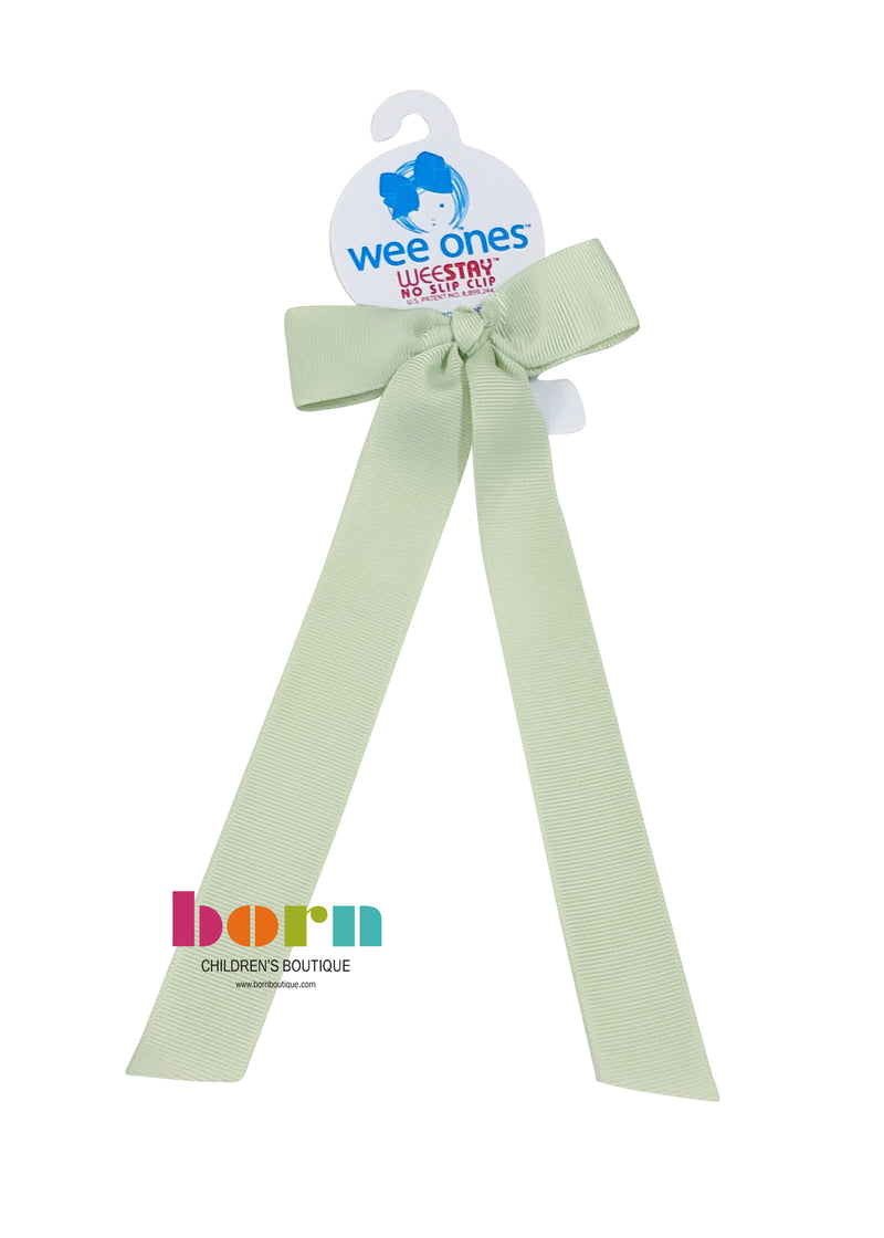Wee Ones Seafoam Bow with Tail - Born Childrens Boutique