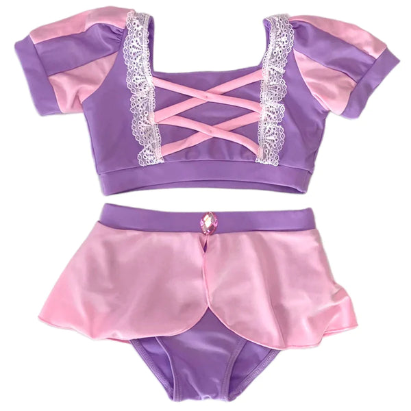 Rapunzel Swimsuit 2 Piece - Born Childrens Boutique