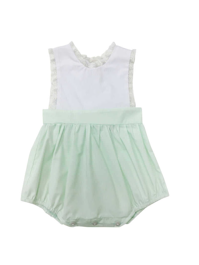 Heirloom Mint Sunbubble w/ Ecru Lace - Born Childrens Boutique