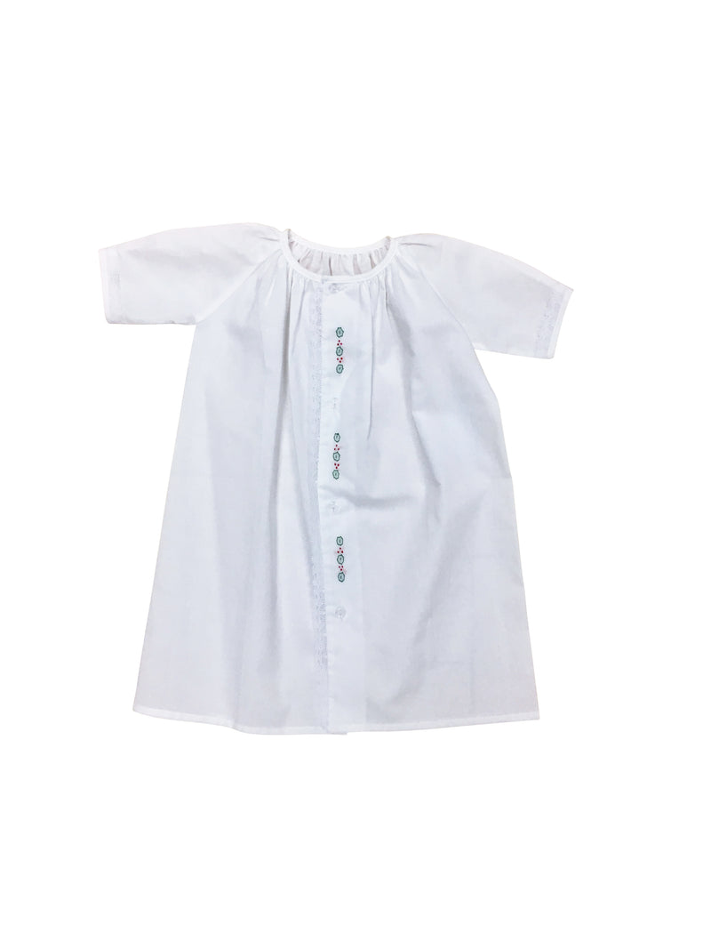 Heirloom Daygown White with Holly - Born Childrens Boutique