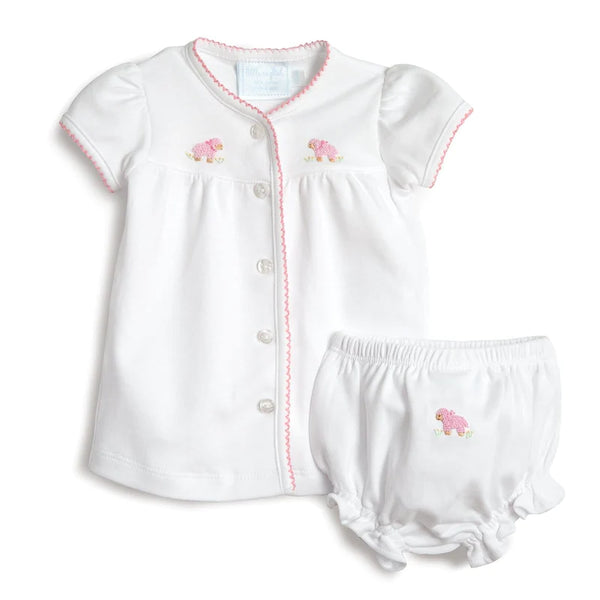 Pinpoint Layette Knit Set Girl Sheep - Born Childrens Boutique