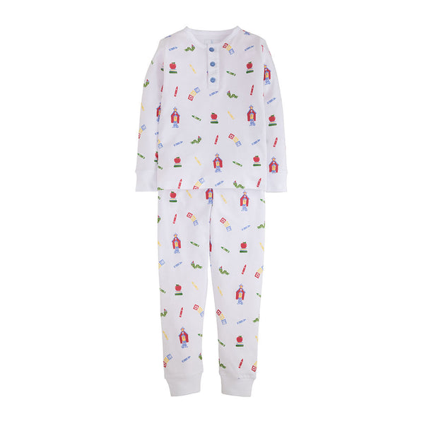 Boy Printed Jammies - School Days - Born Childrens Boutique