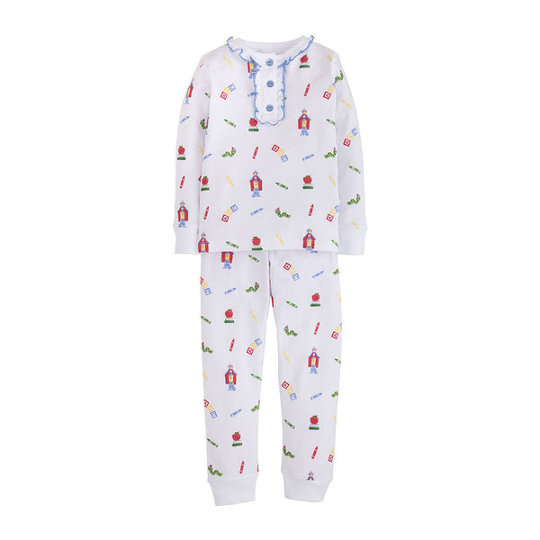 Girl Printed Jammies - School - Born Childrens Boutique