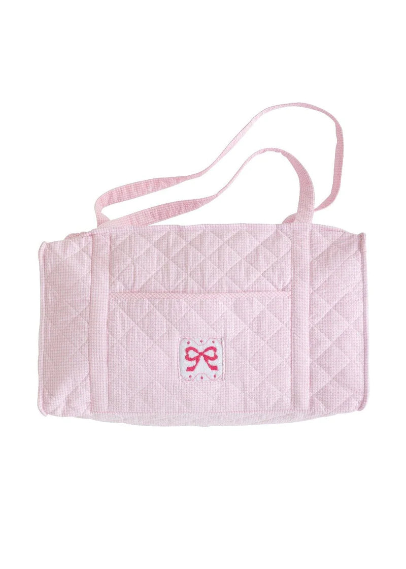 Diamond Quilted Duffle - Bow - Born Childrens Boutique