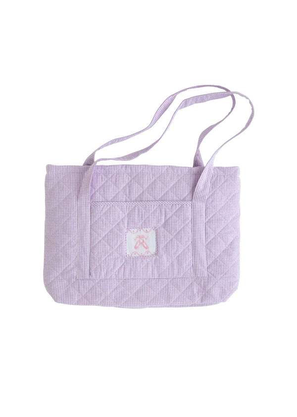 Diamond Quilted Tote - Lavender Ballet - Born Childrens Boutique