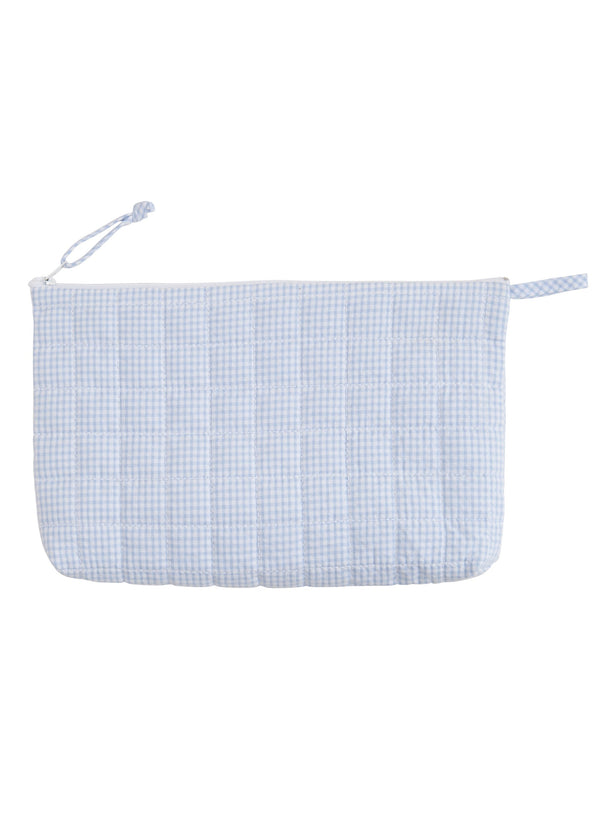Quilted Blue Cosmetic Bag - Born Childrens Boutique