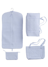 Quilted Blue Cosmetic Bag - Born Childrens Boutique