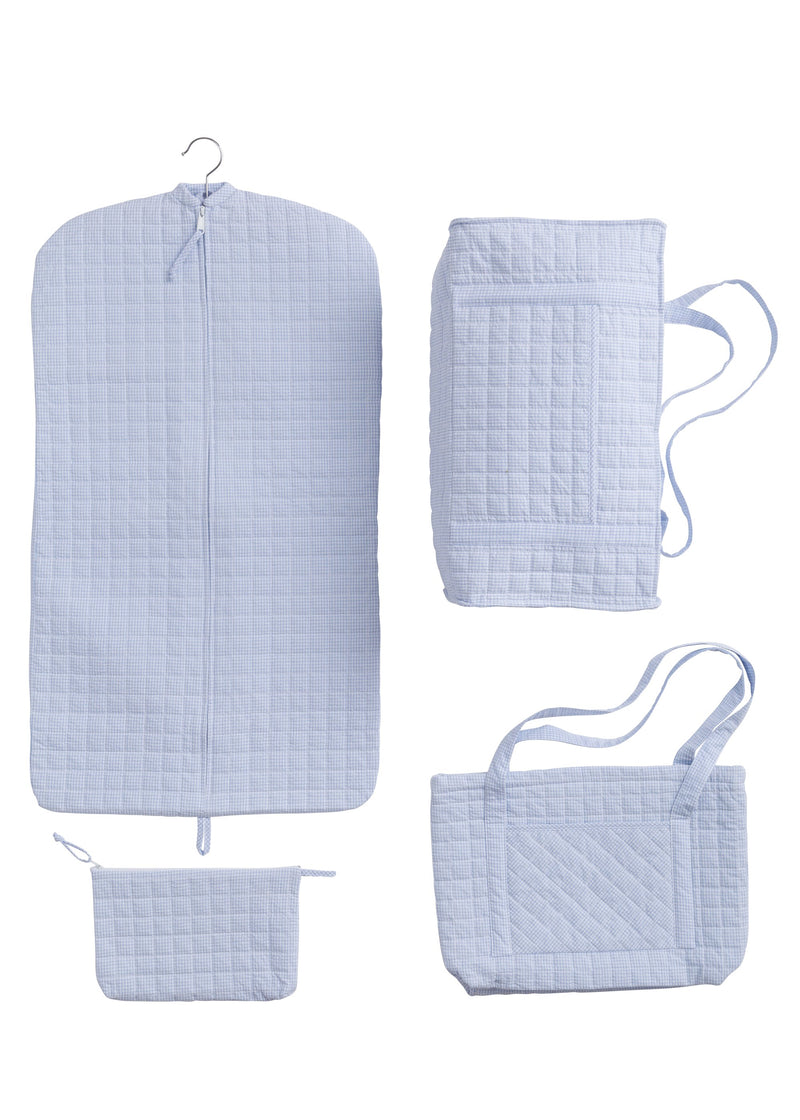 Quilted Blue Cosmetic Bag - Born Childrens Boutique