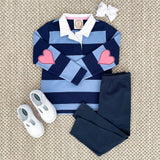 Mitzy Sue Slacks Nantucket Navy - Born Childrens Boutique