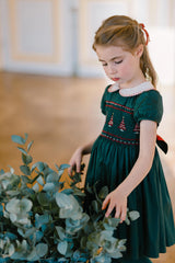 Sarah Green Dress - Born Childrens Boutique