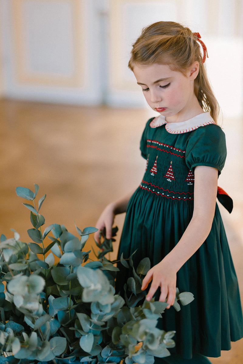 Sarah Green Dress - Born Childrens Boutique