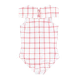 Pre-Order Sailor One Piece Red Windowpane Plaid - Born Childrens Boutique