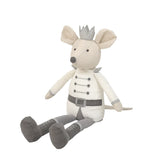 King Mouse Shelf Sitter - White - Born Childrens Boutique