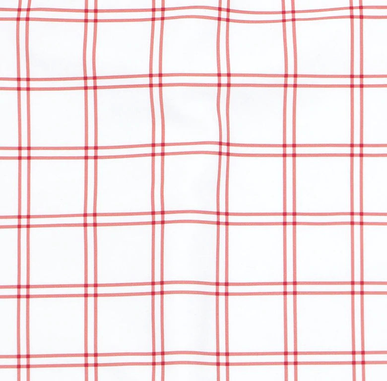 Pre-Order Boardie Red Windowpane Plaid w/ Nantucket Red Waistband - Born Childrens Boutique