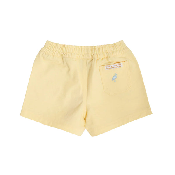 Sheffield Shorts Bellport Butter Yellow With Buckhead Blue Stork - Born Childrens Boutique