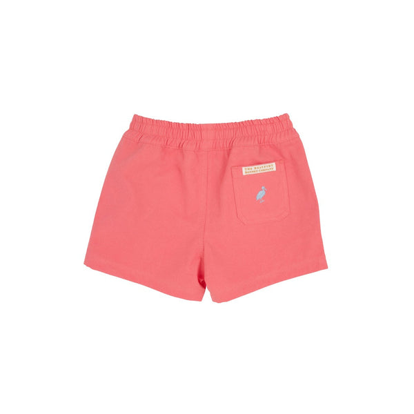 Sheffield Shorts - Parrot Cay Coral with Beale Street Blue Stork - Born Childrens Boutique