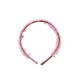 Swan Satin Headband, Pink - Born Childrens Boutique