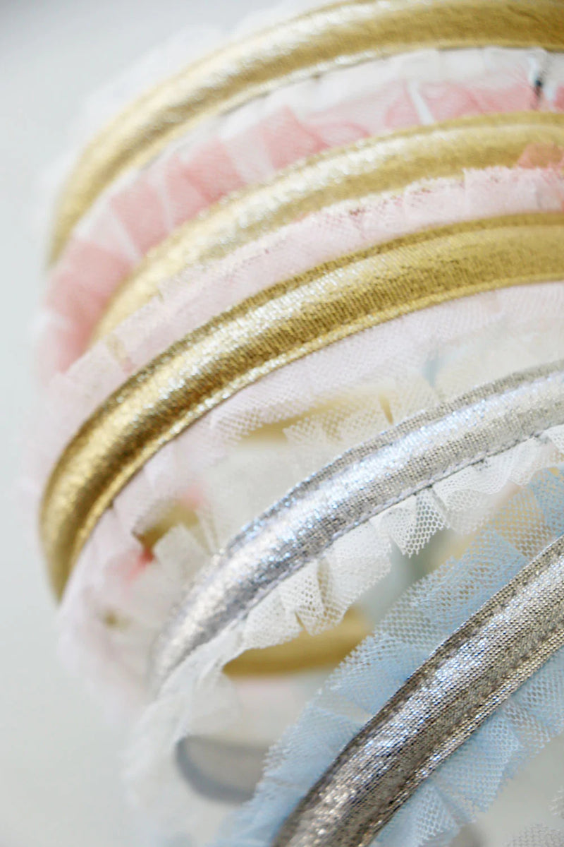 Swan Headband, Gold and Old Pink - Born Childrens Boutique