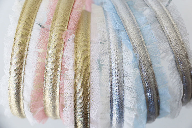 Swan Headband, Gold and Old Pink - Born Childrens Boutique