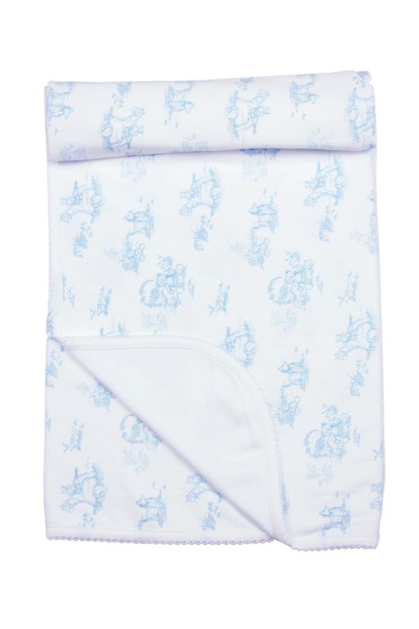 Blue Toile Blanket - Born Childrens Boutique