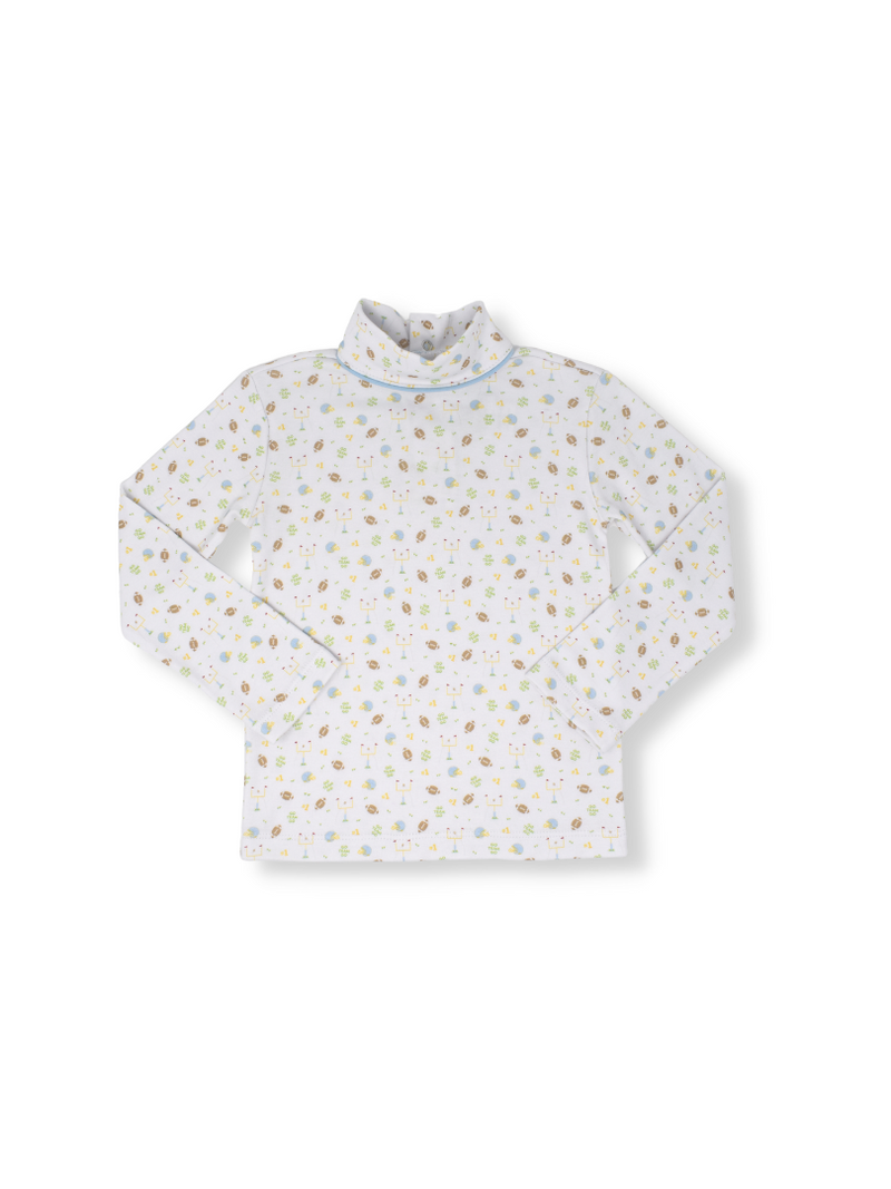 Pre-Order Tot Turtleneck - Football - Born Childrens Boutique