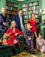 Navy Tartan Pajama Set - Born Childrens Boutique