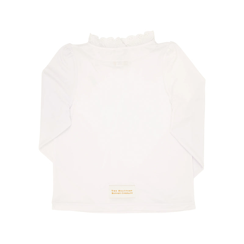 Winnie's Wave Spotter Swim Shirt (UPF 35+) Worth Avenue White - Born Childrens Boutique
