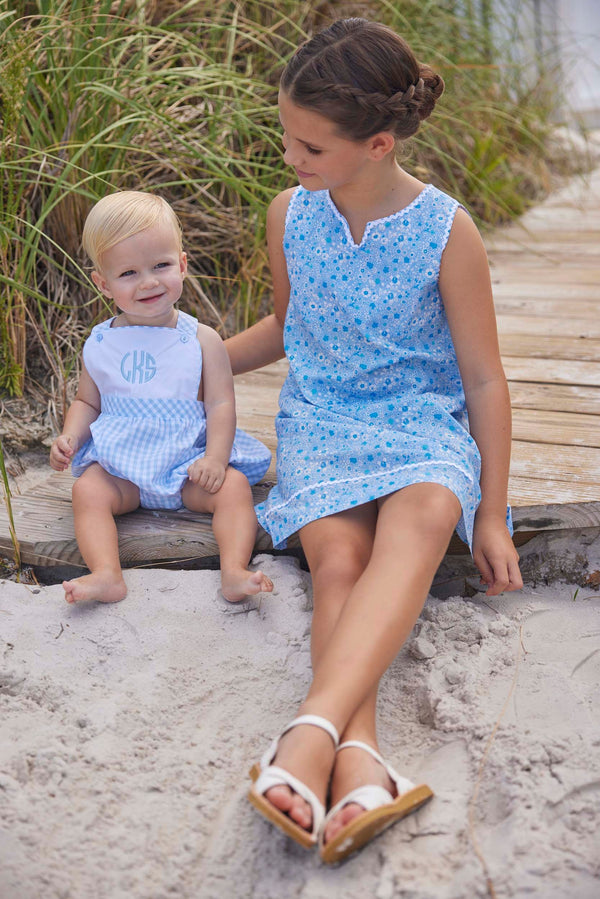Little English Conrad Shortall - Airy Blue Plaid - Born Childrens Boutique