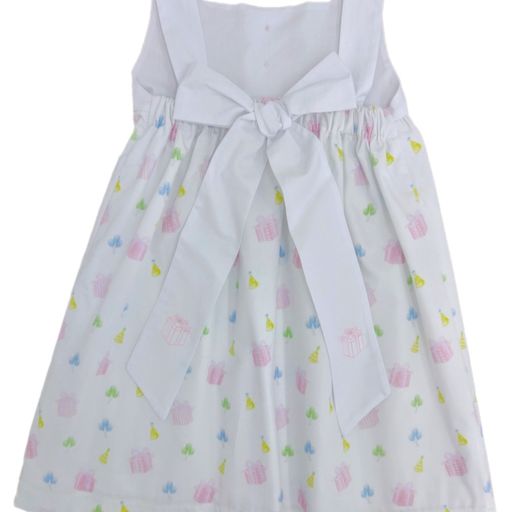 Pre-Order James & Lottie Sutton Birthday Scalloped Dress with Back Ties - Born Childrens Boutique