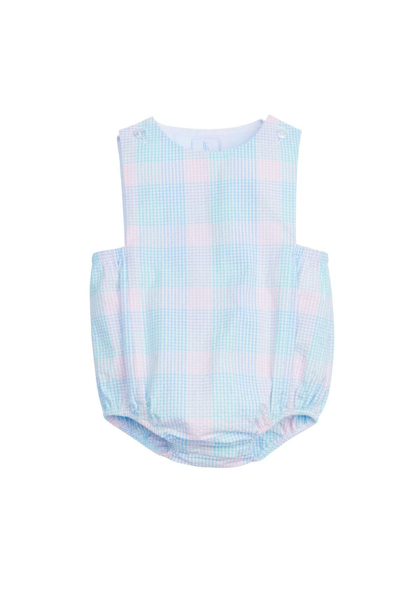 Little English Louis Sunsuit - Palm Beach Plaid - Born Childrens Boutique