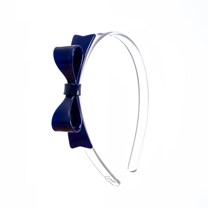 Bow Tie Navy Blue Headband - Born Childrens Boutique