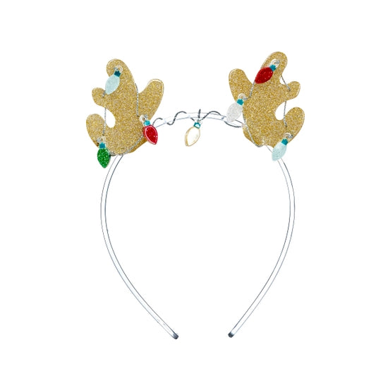 Reindeer Antlers Christmas Light Headband - Born Childrens Boutique