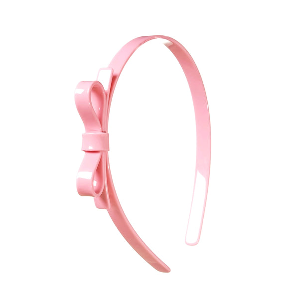 Thin Bow Light Pink Headband - Born Childrens Boutique