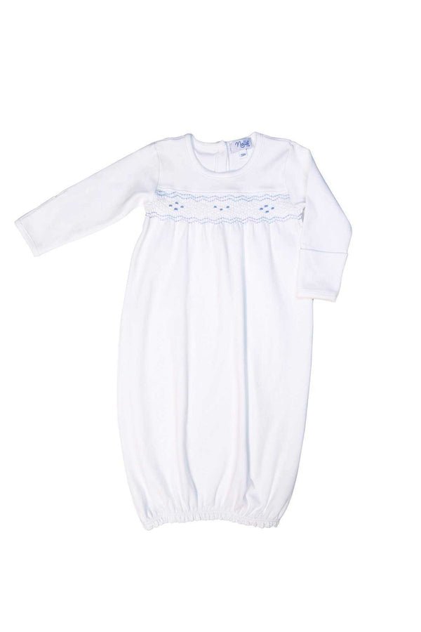 Nella Baby Blue Boy Gown - Born Childrens Boutique