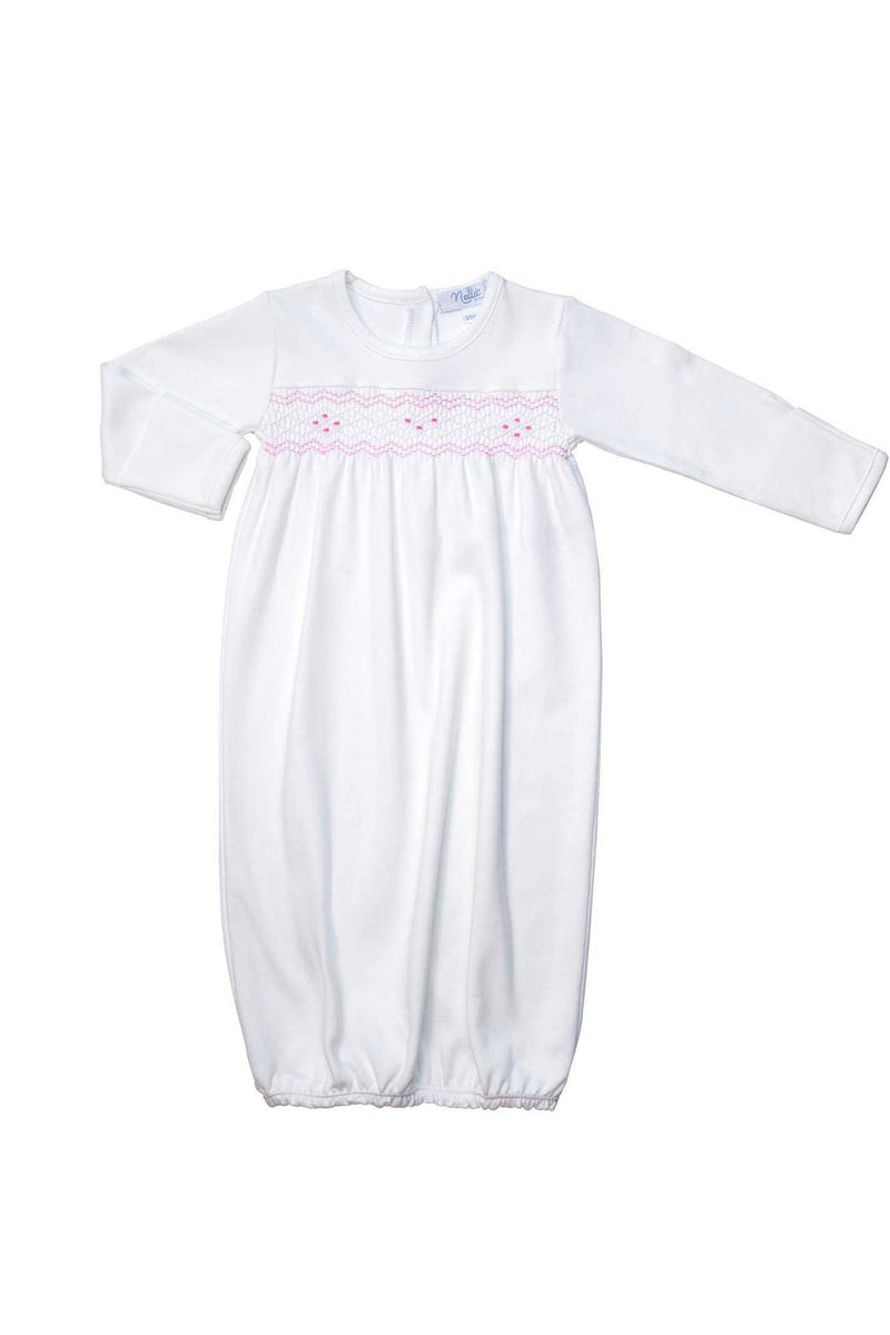 Nella Baby Pink Girl Gown - Born Childrens Boutique