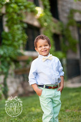 Baylor Bow Tie Seaside Sunny Yellow Seersucker - Born Childrens Boutique