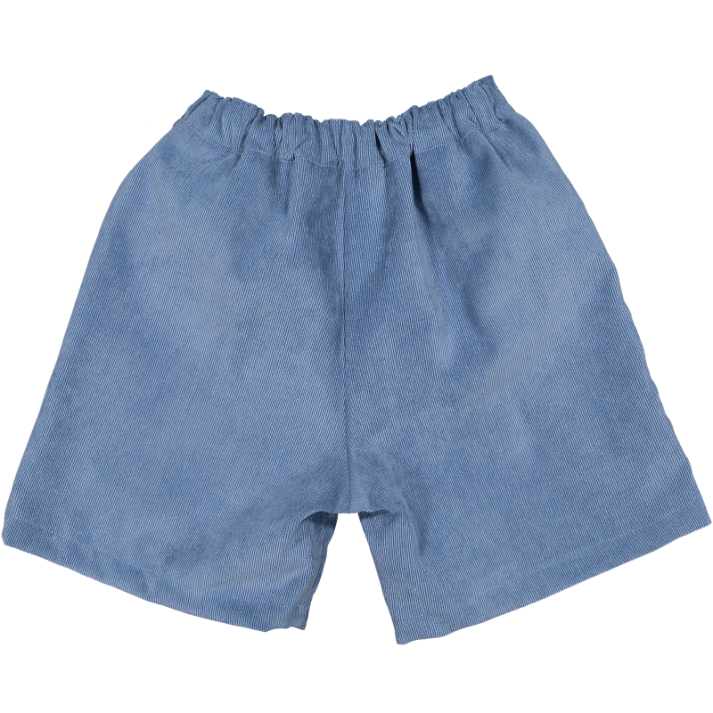 Pre-Order Blue Corduroy Boy Shorts - Born Childrens Boutique