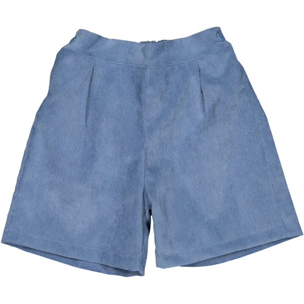 Pre-Order Blue Corduroy Boy Shorts - Born Childrens Boutique