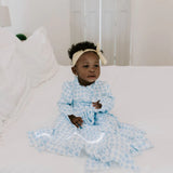 SugarBeeBlanks Blue Gingham Robes - Born Childrens Boutique