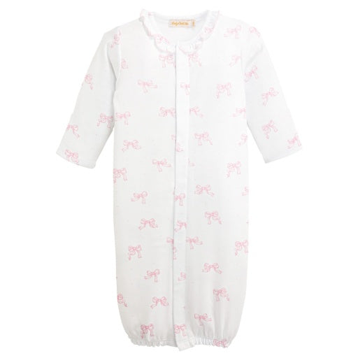 Pretty Bows Converter Gown with Ruffle - Born Childrens Boutique