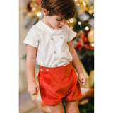 Sal & Pimenta Carmine Velvet Baby Set - Born Childrens Boutique