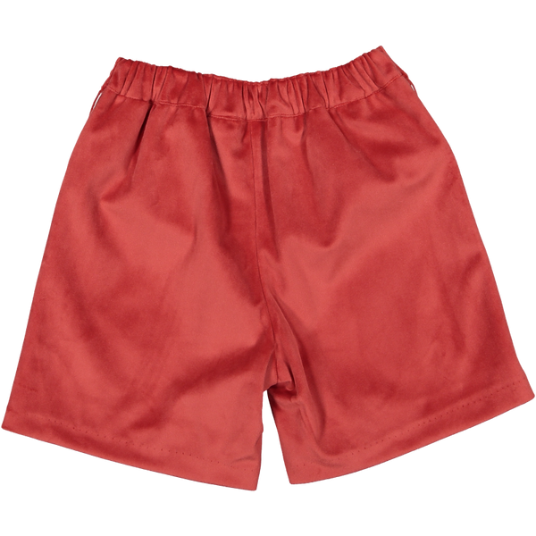 Pre-Order Sal & Pimenta Carmine Velvet Shorts - Born Childrens Boutique