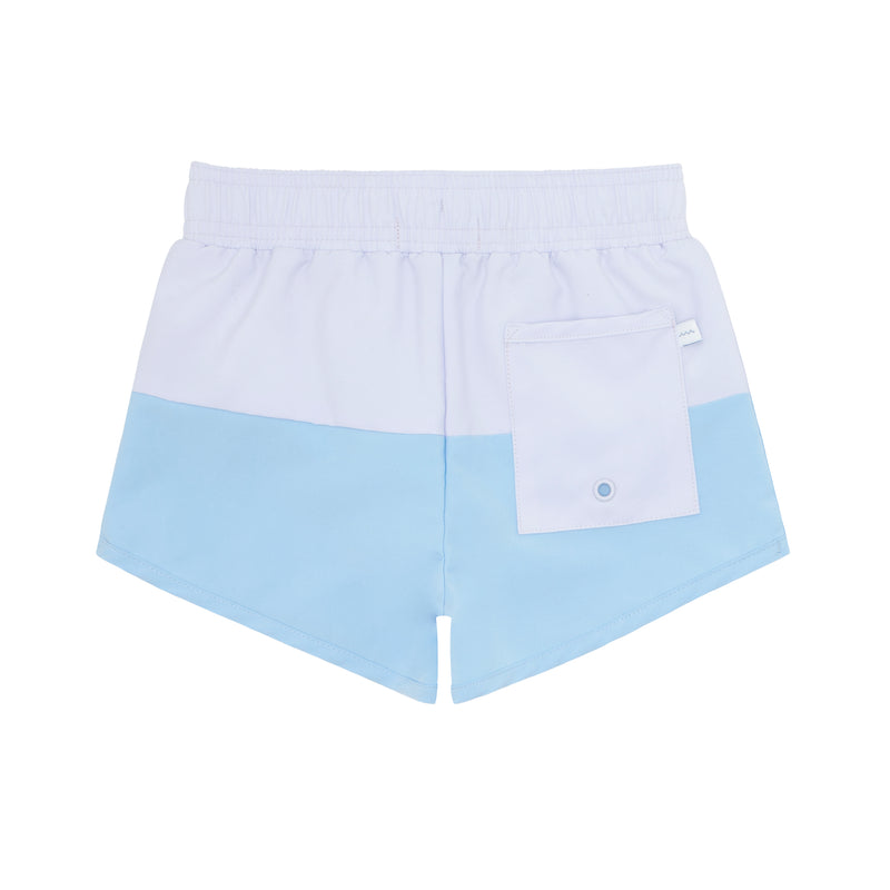 Pre-Order Bay Lavender Colorblock Boardie - Born Childrens Boutique